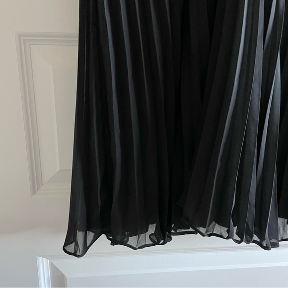 Evan Picone Evening Cocktail Pleated Dress Size 8 Petite - Picture 4 of 8